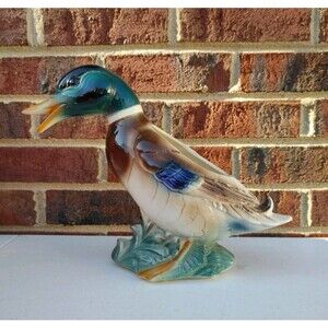 Vintage Royal Copley Mallard Duck Planter 9 inch